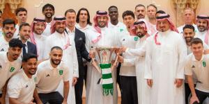 ولي العهد يستقبل وزير الرياضة ومنسوبي النادي الأهلي بمناسبة تحقيقهم بطولة دوري أبطال آسيا للنخبة - هرم مصر