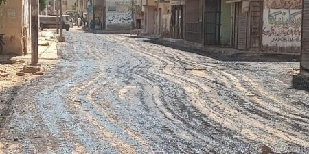 بمسطح 4800 متر.. بدء رصف 3 شوارع بمدينة بيلا بكفر الشيخ - هرم مصر