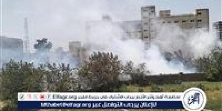 السيطرة على حريق بجوار مديرية الصحة ومطاحن الدقيق ببني سويف - هرم مصر