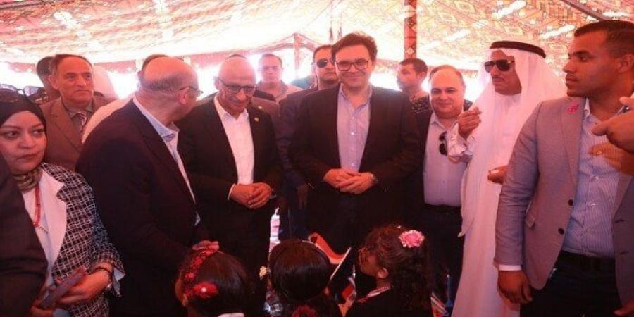 وزير الثقافة ومحافظ شمال سيناء يفتتحان بيت ثقافة قاطية ببئر العبد بعد تطويره - هرم مصر