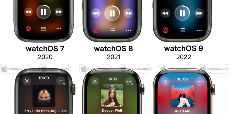 تطور Apple Music على Apple Watch: من watchOS 7 إلى watchOS 26 - هرم مصر