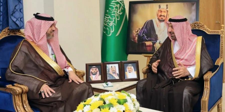 أمير نجران يلتقي مدير فرع المركز الوطني لتنمية الغطاء النباتي ومكافحة التصحر بالمنطقة - هرم مصر