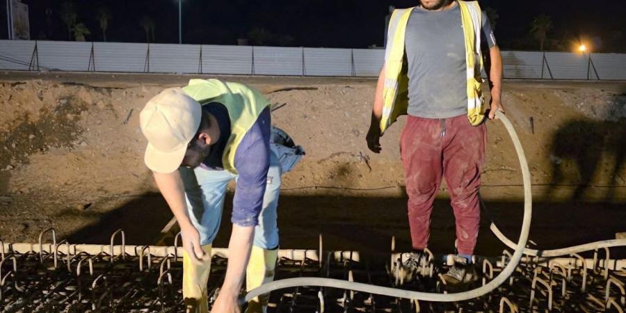 سبها | مشروع “جسر بطل العبور” يقترب من الاكتمال وسط عمل متواصل - هرم مصر