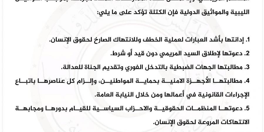 المجلس الأعلى للدولة: خطف المريمي جريمة ويجب محاسبة الجناة فورًا - هرم مصر