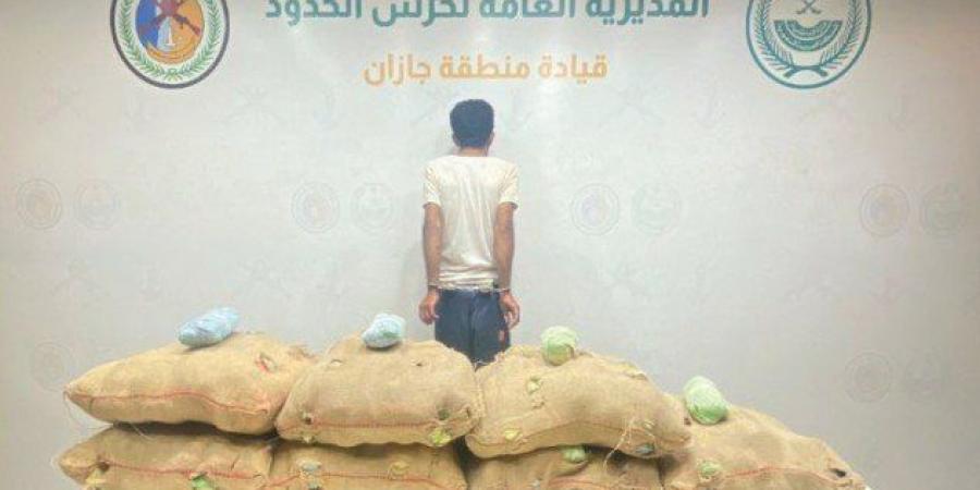 ضبط شخص لمحاولته تهريب كمية من نبات القات المخدر بمنطقة جازان - هرم مصر