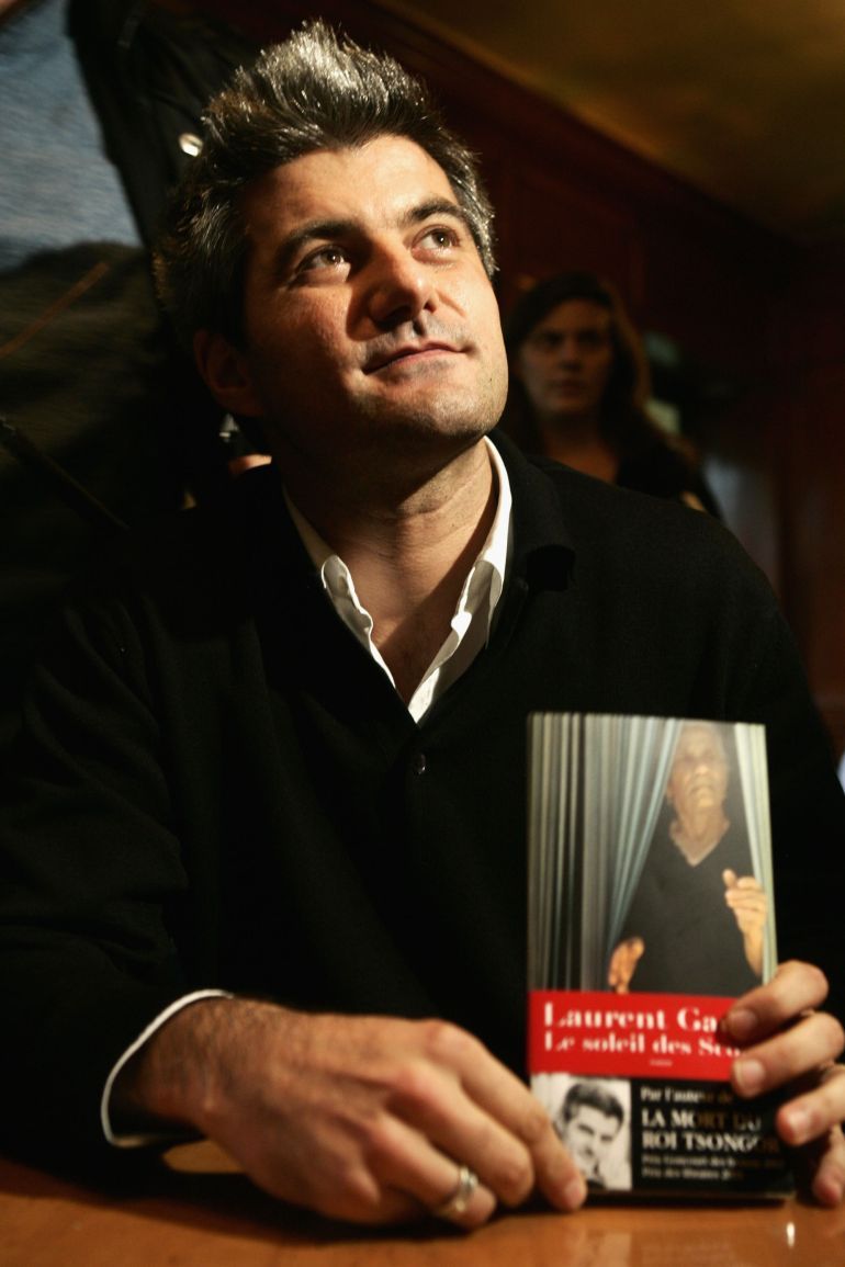 PARIS, FRANCE - NOVEMBER 8: French author Laurent Gaude poses after winning the famous French Goncourt prize for his book