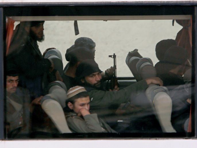 تهجير مقاتلين من المعارضة من الغوطة الشرقية