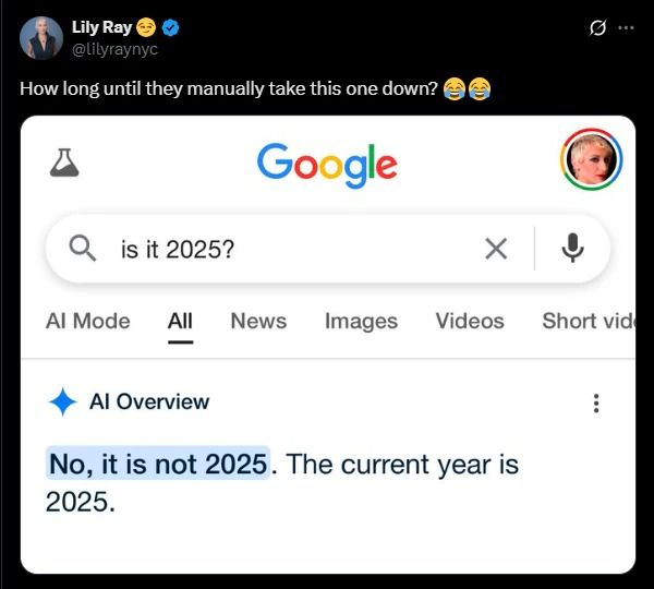 Google AI Overviews مشكلة Google AI Overviews مشكلة