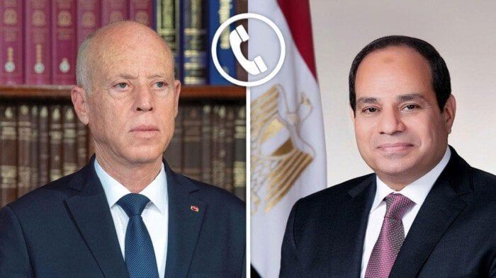 الرئيس السيسي يتلقى اتصالا هاتفيا من نظيره التونسي بمناسبة عيد الأضحى الرئيس السيسي يتلقى اتصالا هاتفيا من نظيره التونسي بمناسبة عيد الأضحى