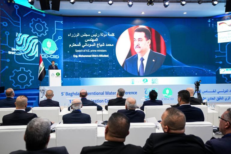 السوداني يؤكد أن المبادرة تسعى لترسيخ الأمن المائي من خلال استراتيجية شاملة تستخدم التكنولوجيا منصات