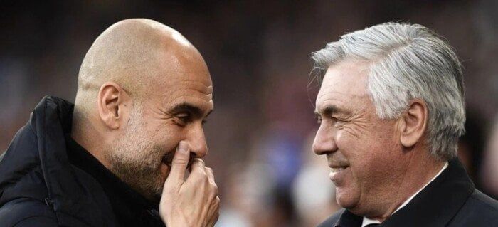 «سعيد لأجله لأنه دائمًا ما يهزمني».. جوارديولا يعلق على تدريب أنشيلوتي لمنتخب البرازيل «سعيد لأجله لأنه دائمًا ما يهزمني».. جوارديولا يعلق على تدريب أنشيلوتي لمنتخب البرازيل