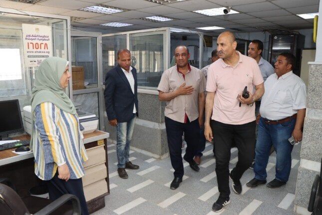 سكرتير بني سويف يتفقد سير العمل بالوحدات المحلية خلال أجازة العيد سكرتير بني سويف يتفقد سير العمل بالوحدات المحلية خلال أجازة العيد