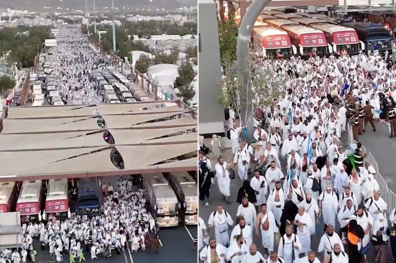 نفرة الحجاج الى مزدلفة