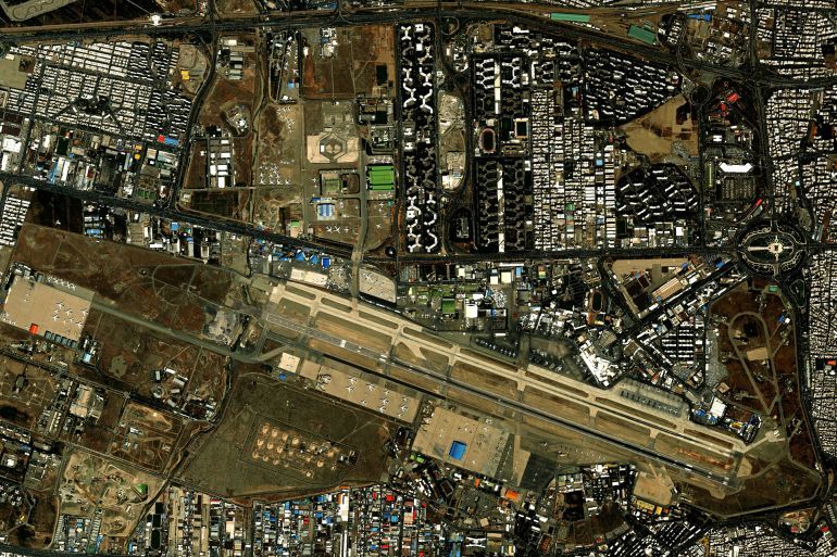 A beautifully detailed and vivid image of the the Mehrabad International Airport, Iran; Shutterstock ID 2588838071; purchase_order: AJA; job: ; client: ; other: