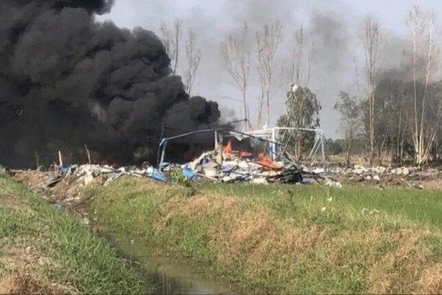 مصرع وإصابة 35 شخصا في انفجار بمصنع للألعاب النارية وسط الصين مصرع وإصابة 35 شخصا في انفجار بمصنع للألعاب النارية وسط الصين