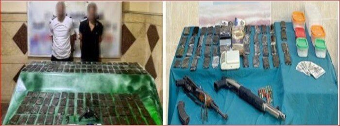 كوكتيل مخدرات وأسلحة نارية بـ 50 مليون جنيه.. الداخلية تداهم بؤر إجرامية في المنيا كوكتيل مخدرات وأسلحة نارية بـ 50 مليون جنيه.. الداخلية تداهم بؤر إجرامية في المنيا