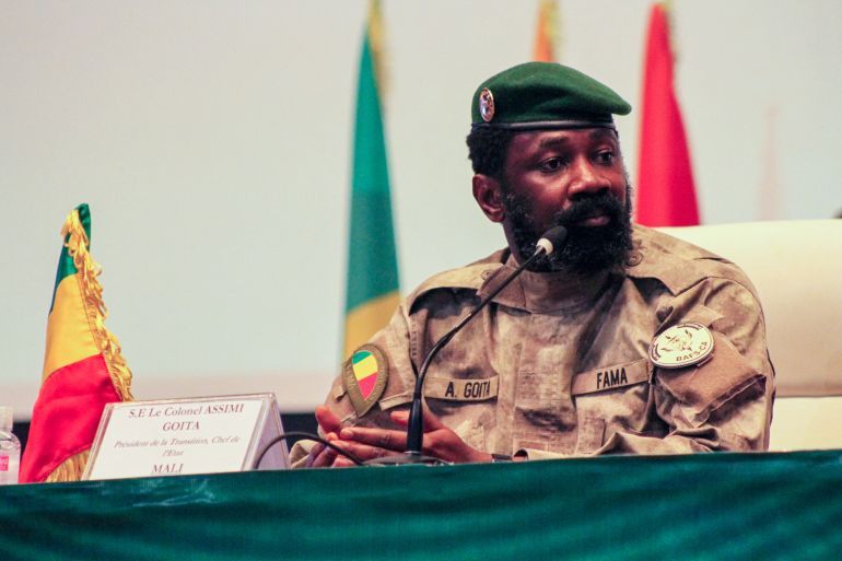 Mali's junta leader Assimi Goita attends the first ordinary summit of heads of state and governments of the Alliance of Sahel States (AES) in Niamey, Niger July 6, 2024. REUTERS/Mahamadou Hamidou