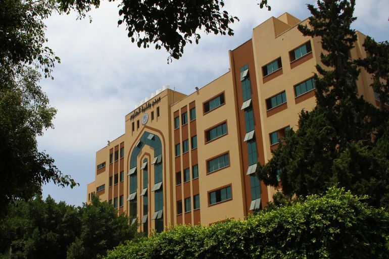مبنى الإدارة بالجامعة الإسلامية المصدر: الجامعة الاسلامية في غزة عبر الفيسبوك