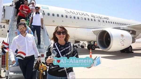 مطار العلمين الدولي يستقبل أولى رحلات الخطوط الجوية السعودية مطار العلمين الدولي يستقبل أولى رحلات الخطوط الجوية السعودية