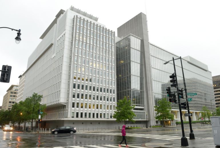 Washington, DC - June 04, 2018: The World Bank main Building in Washington ادوبي ستوك