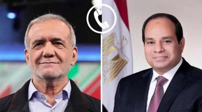 «الرئيس السيسي» يؤكد لـ نظيره الإيراني رفض مصر الكامل للتصعيد الإسرائيلي ضد إيران «الرئيس السيسي» يؤكد لـ نظيره الإيراني رفض مصر الكامل للتصعيد الإسرائيلي ضد إيران