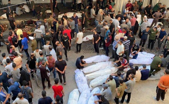 9 شهداء في قصف للاحتلال استهدف فلسطينيين ينتظرون المساعدات في غزة 9 شهداء في قصف للاحتلال استهدف فلسطينيين ينتظرون المساعدات في غزة