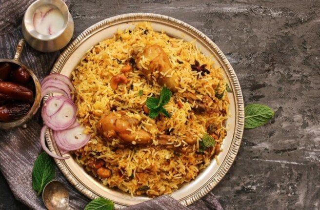 طريقة عمل صينية برياني بالدجاج
