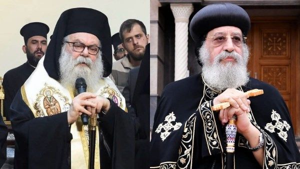 في اتصال هاتفي.. البابا تواضروس يعزي بطريرك أنطاكية للروم الأرثوذكس في ضحايا الهجوم على كنيسة مار إيلياس في اتصال هاتفي.. البابا تواضروس يعزي بطريرك أنطاكية للروم الأرثوذكس في ضحايا الهجوم على كنيسة مار إيلياس