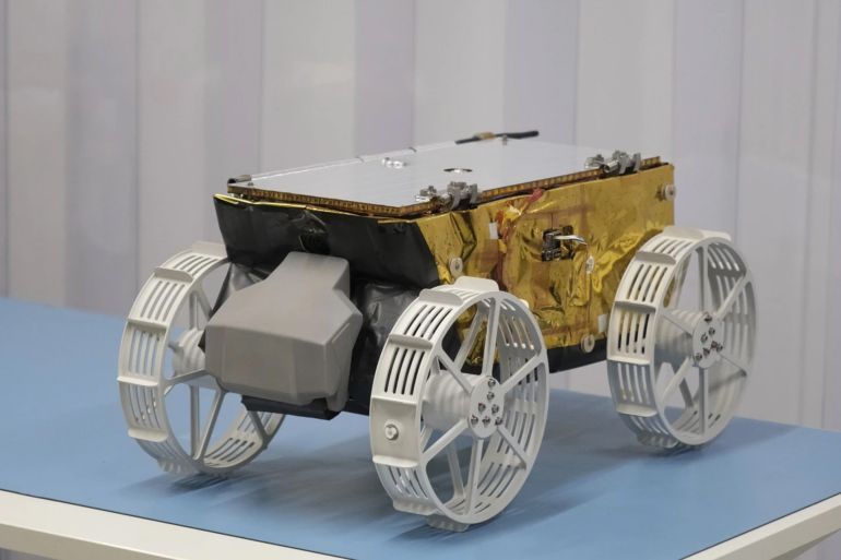This photo provided by ispace in January 2025 shows the company’s Micro Rover. (ispace via AP, File)