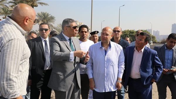 محافظ الجيزة يتفقد كوبري مزلقان أبو النمرس وطريق جسر المنوات محافظ الجيزة يتفقد كوبري مزلقان أبو النمرس وطريق جسر المنوات