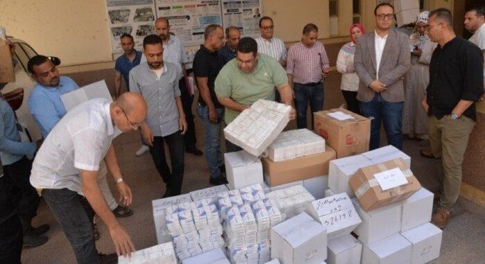 استلام شحنة جديدة من الأدوية و15 كرسيًا كهربائيًا متحركًا لتوزيعها على المستحقين أ استلام شحنة جديدة من الأدوية و15 كرسيًا كهربائيًا متحركًا لتوزيعها على المستحقين أ