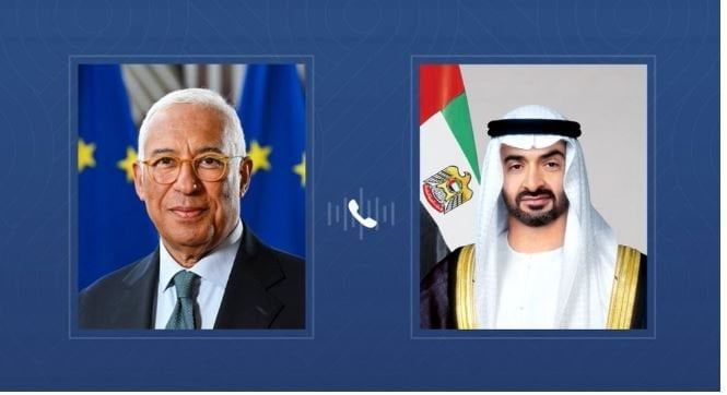 محمد بن زايد ورئيس المجلس الأوروبي يبحثان هاتفياً سبل تعزيز العلاقات والتطورات الإقليمية محمد بن زايد ورئيس المجلس الأوروبي يبحثان هاتفياً سبل تعزيز العلاقات والتطورات الإقليمية
