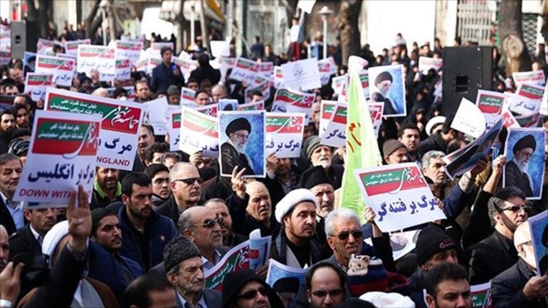 مظاهرات في إيران المصدر وكالة فارس الإيرانية