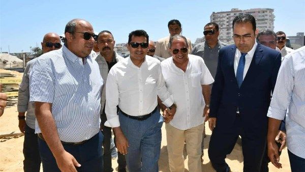 وزير الرياضة ومحافظ بورسعيد يتفقدان استاد المصري الجديد وزير الرياضة ومحافظ بورسعيد يتفقدان استاد المصري الجديد