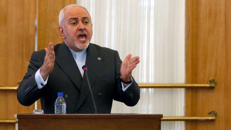 epa07757746 Iranian Foreign Minister Mohammad Javad Zarif speaks during a press conference in Tehran, Iran, 05 August 2019. According to Iranian media reports, Zarif criticized US sanctions against him, saying that imposing sanction on a country’s foreign minister means 'failure in negotiations'. The US Department of the Treasury's Office of Foreign Assets Control (OFAC) announced on 31 July 2019 that the United States imposed sanctions against Iranian Foreign Minister Mohammad Javad Zarif. The move, following sanctions targeting Iran's Supreme Leader Ayatollah Ali Khamenei in late June 2019, is part of Washington's campaign to put pressure on Tehran amid heightened tensions since the US unilaterally withdrew from the landmark 2015 nuclear deal last year. EPA-EFE/STR