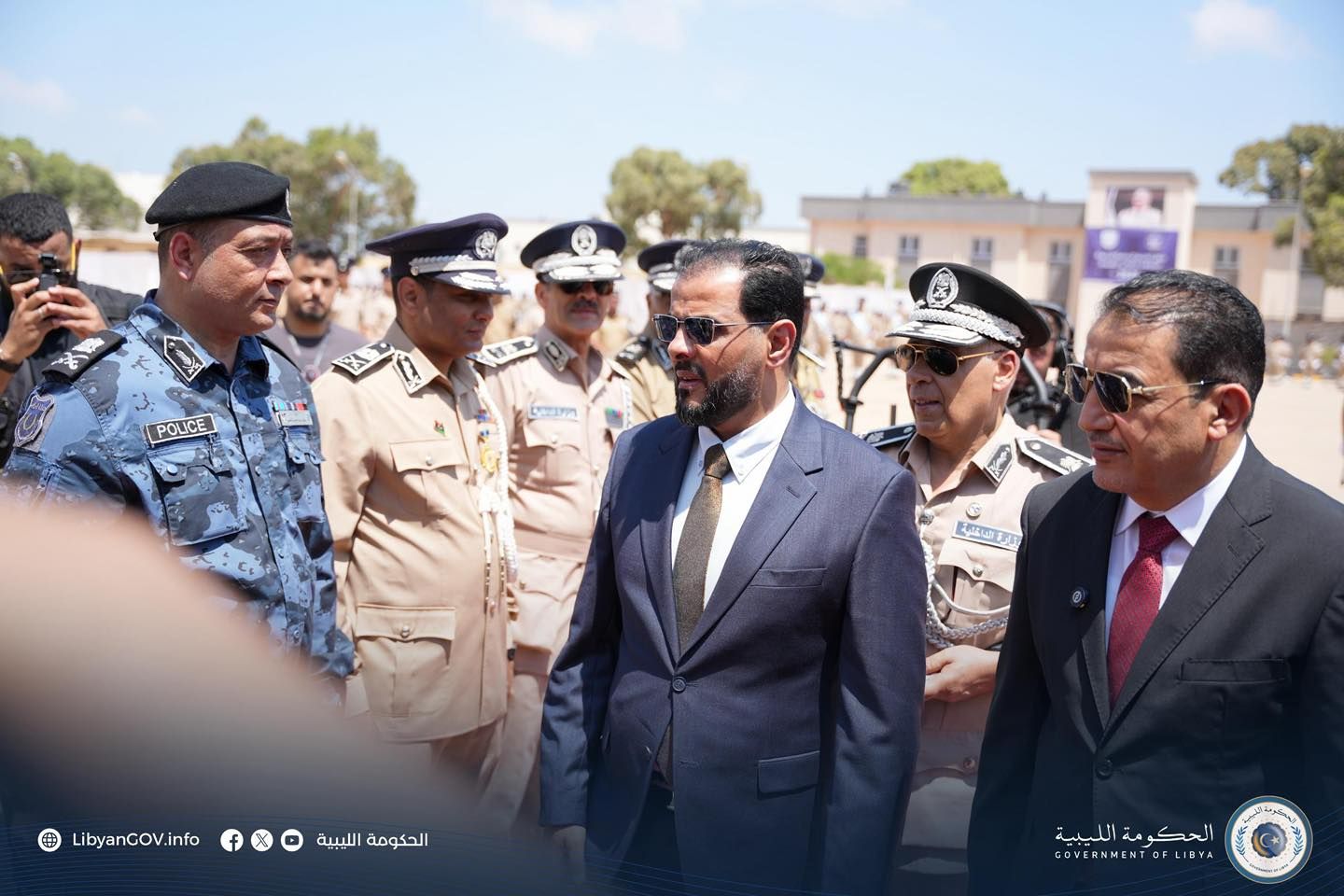 May be an image of ‎4 people and ‎text that says '‎POLICE Leamn EHEWE LibyanCOV.info f الليبية الحكومة الليبية الحكومة_الليبية الحكومة OVERNMENTOFLIB O‎'‎‎