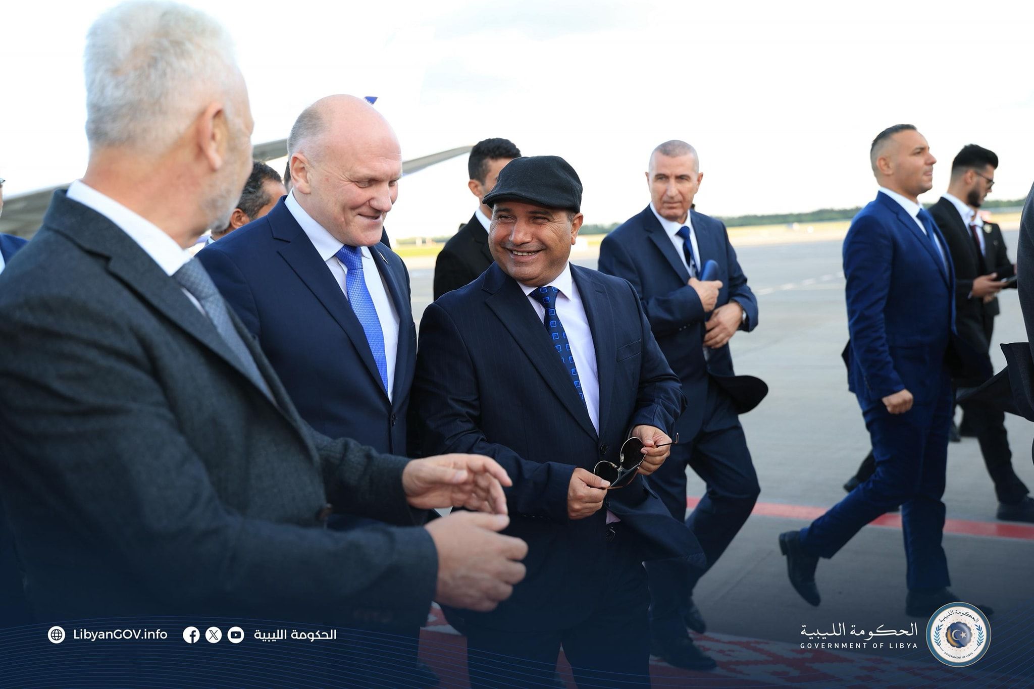 May be an image of ‎5 people and ‎text that says '‎LibyanCOV.info Libya الحكومة الليبية الحم الحكومة الليبية DF الحكومة_الليبية GOVERNMENTOFLIBYA GOVERNMENTO‎'‎‎