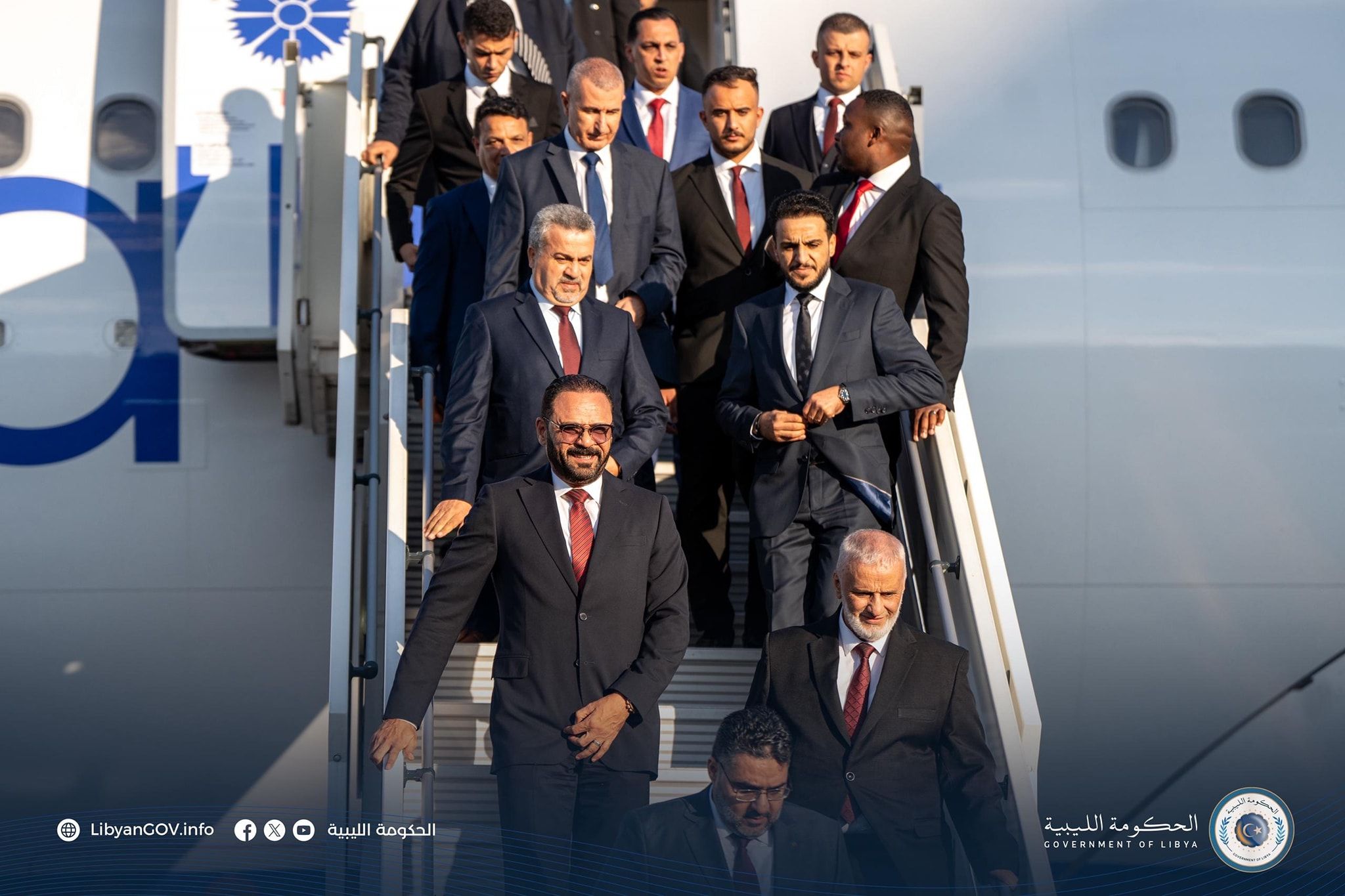 May be an image of ‎8 people and ‎text that says '‎LibyanCOV.info f الحكومة الحكومةاللببية الليبية الحكومة الحكومة_الليبية الليبية OF OFLIBYA GOVERNMENTOFLIDYA‎'‎‎