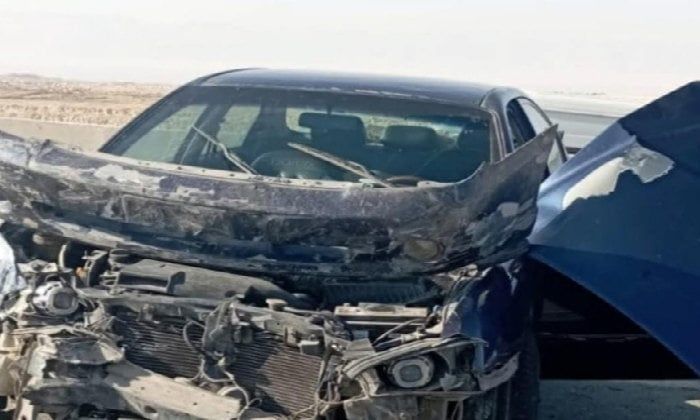 إصابة 6 أشخاص في حادث أعلى الأوسطي إصابة 6 أشخاص في حادث أعلى الأوسطي