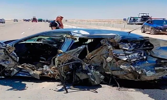 بسبب السرعة الزائدة.. مصرع أسرة كاملة في حادث سير بطريق العلمين المؤدي إلى الساحل الشمالي بالإسكندرية