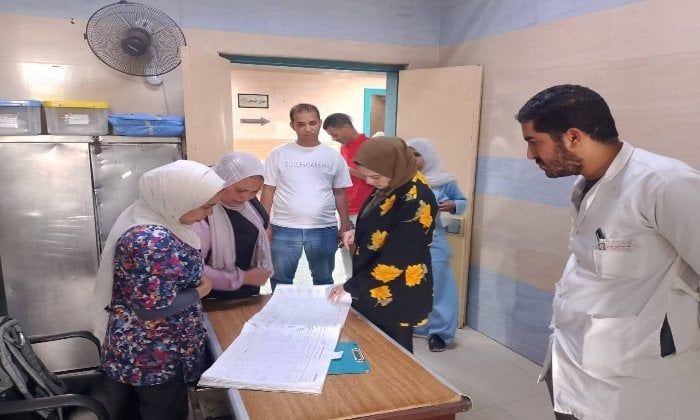 مدير التأمين الصحي بالقليوبية تتابع سير العمل بمستشفى النيل بشبرا الخيمة مدير التأمين الصحي بالقليوبية تتابع سير العمل بمستشفى النيل بشبرا الخيمة