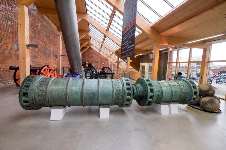 April 17, Ottoman cannons, an important part of the Fort Nelson Museum (Royal Armories) collection. The most important one is the famous Sahi Gun, which was prepared during the reign of Fatih Mehmed.; Shutterstock ID 1925929943; purchase_order: AJA; job: ; client: ; other: