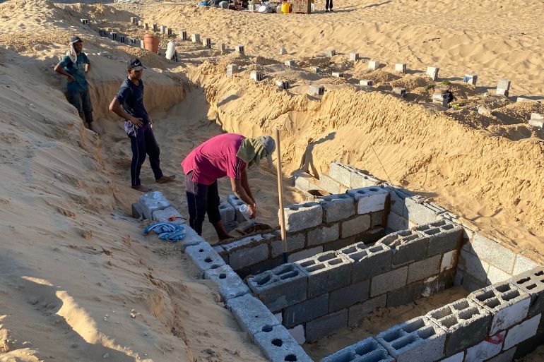 وزارة الأوقاف والشؤون الدينية تطلق حملة إكرام لتشييد مقابر خيرية لمواكبة أعداد الشهداء والأموات في قطاع غزة-رائد موسى-خان يونس-الجزيرة نت