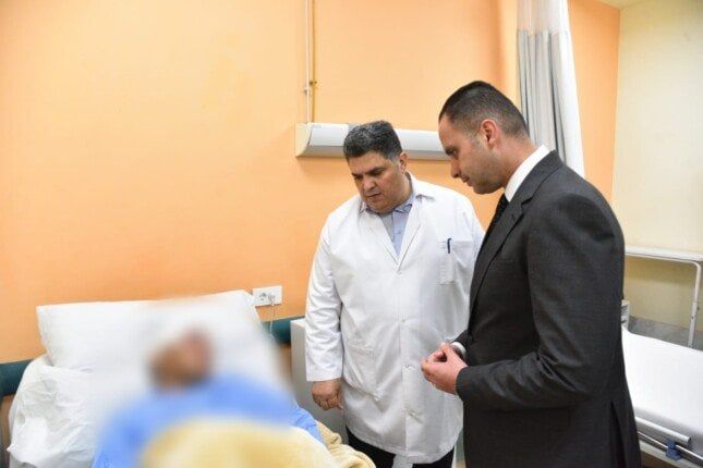 «نائب وزير الصحة» يتفقد الحالة الصحية لمصابي حادث الدائري الإقليمي بمستشفى الباجور التخصصي «نائب وزير الصحة» يتفقد الحالة الصحية لمصابي حادث الدائري الإقليمي بمستشفى الباجور التخصصي