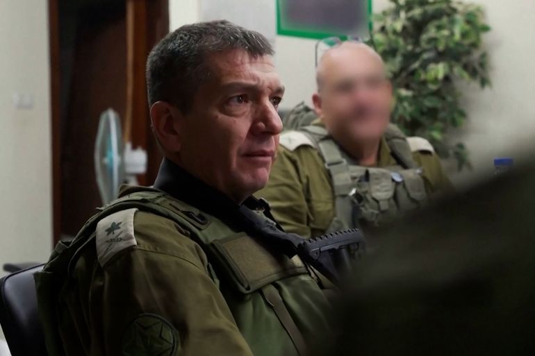 VIDEO SHOWS: FILE FOOTAGE OF HEAD OF ISRAELI MILITARY INTELLIGENCE, MAJOR GENERAL AHARON HALIVA, SPEAKING TO MILITARY PERSONNEL IN MEETING, HALIVA ON GROUND GIVEN AS GAZA EDITORS PLEASE NOTE: VIDEO EDITED AND CAPTIONS GENERATED AT SOURCE RESENDING WITH COMPLETE SCRIPT SHOWS: GIVEN AS GAZA (RELEASED FILE DECEMBER 2023) (ISRAELI ARMY HANDOUT - Access all) 1. (SOUNDBITE) (Hebrew) HEAD OF ISRAELI MILITARY INTELLIGENCE, MAJOR GENERAL AHARON HALIVA, SAYING: