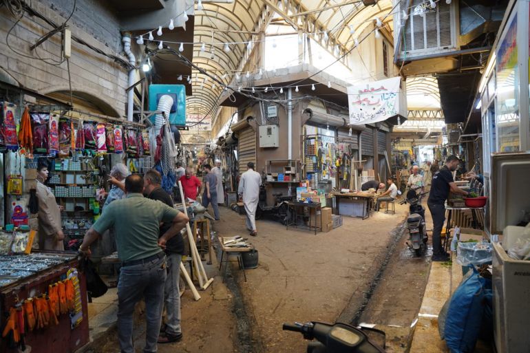 مدخل سوق الحدادين القديم بجانب الموصل الأيمن