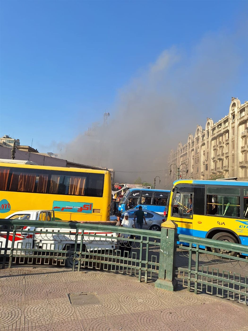 حريق سنترال رمسيس