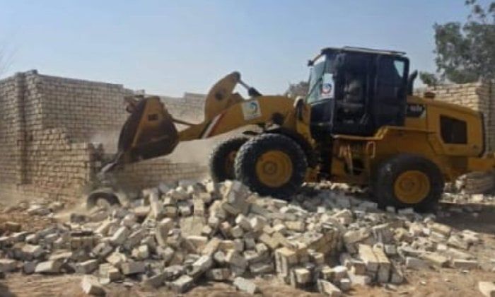 إزالة تعديات على الأراضي الزراعية خلال حملات في المنوفية