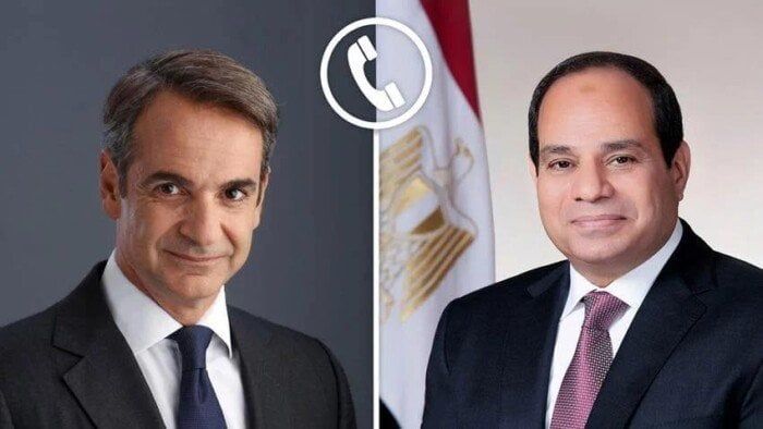 السيسي ورئيس وزراء اليونان يؤكدان ضرورة البدء الفوري في إعادة إعمار غزة