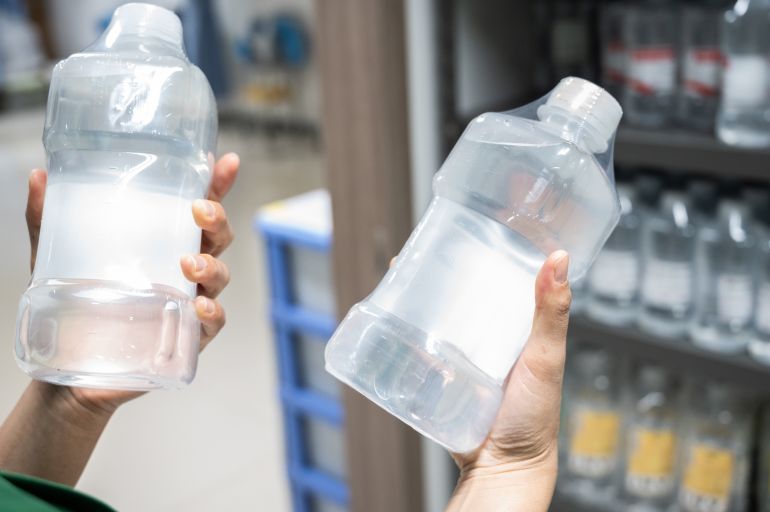 Saline solution is a mixture of water and salt (sodium chloride) that has many different uses for your health.